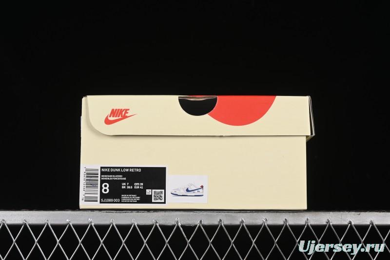 Nike SB Dunk Low Stussy Anniversary High-End Custom Sneakers with Blue Swoosh - SJ1089-003