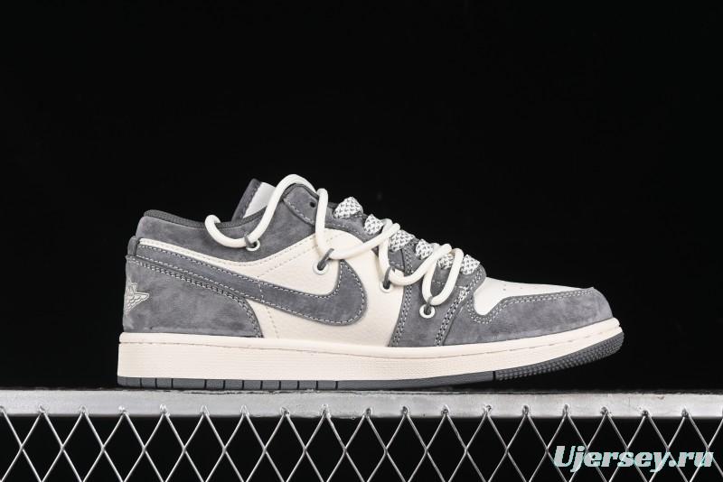 Nike Air Jordan 1 Low Retro Basketball Shoes with Custom Bear Collaboration - SJ9950-018