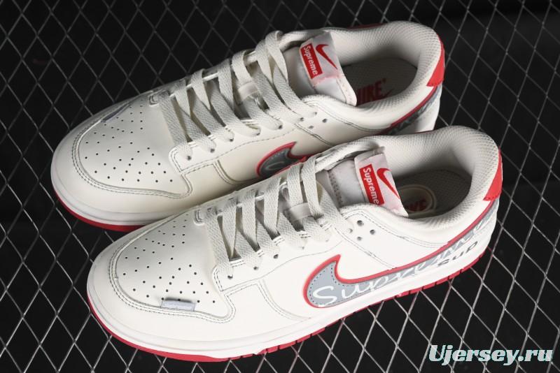 Nike SB Dunk Low SUP Collaboration - Signature Grey Check Anniversary High-End Custom Low-Top Casual Skate Shoes DJ2024-030