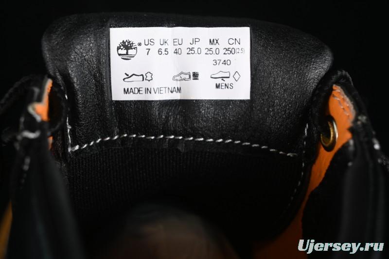 Timberland Classic High Top Yellow Boots TB010063713 Black