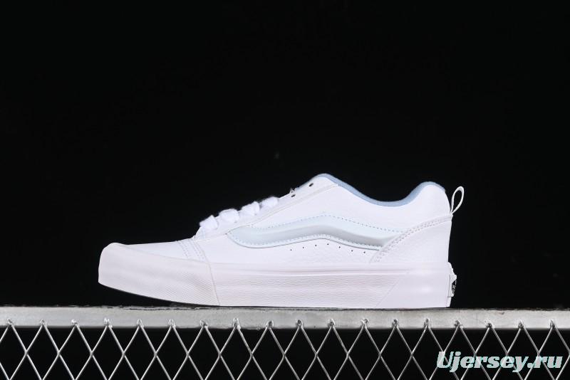 Vans Classics Knu Skool Full Grain Leather White Bread Sneakers - VN0009QCDSB
