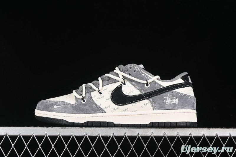 Nike SB Dunk Low Stussy Anniversary Edition Customized Low-Top Casual Sneakers - SJ2068-305