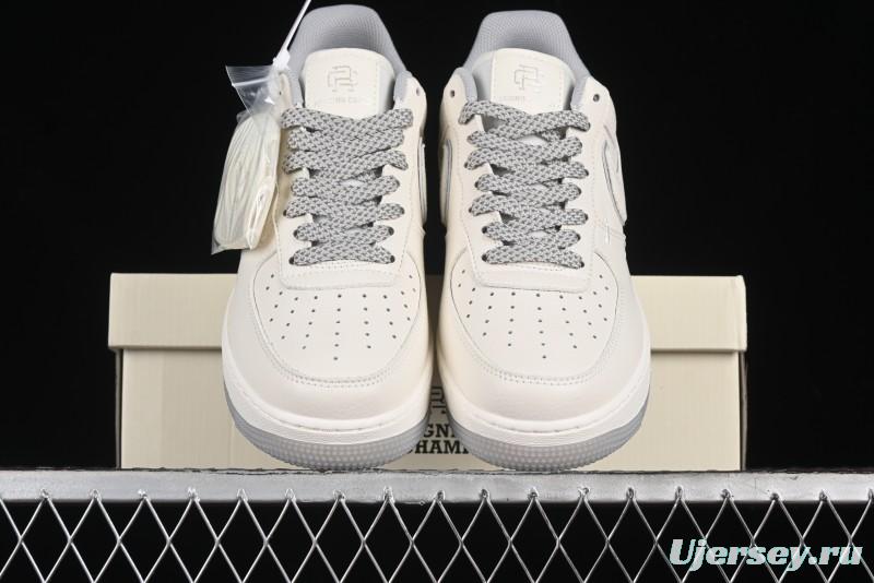 Nike Reigning Champ Air Force 1'07 Low-Top Casual Sneakers with 3M Reflective Details - RC2369-172
