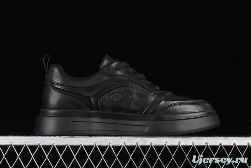 Ecco Street ACE Series Autumn New Retro Fashion Genuine Leather Platform Casual Sneakers - 63336101001