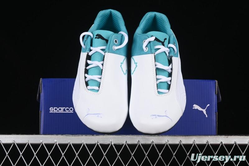 Puma Sparco Future Round Toe Lace-Up Leather Fabric Low-Top Lifestyle Casual Shoes - 307891-01