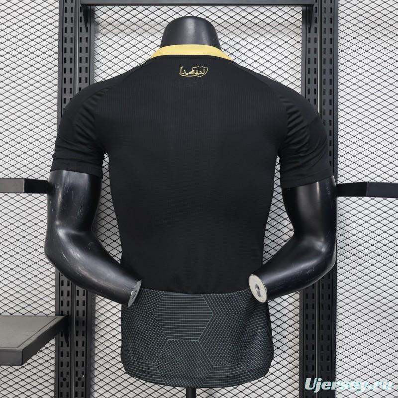 Player Version 25/26 Al-Ahli Saudi FC Black with Geometric Pattern Jersey