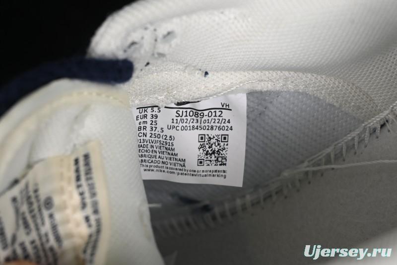 Nike SB Dunk Low The North Face Collaboration - Grey Pigskin Navy Swoosh Anniversary Custom Low-Top Casual Skate Shoes - SJ1089-012