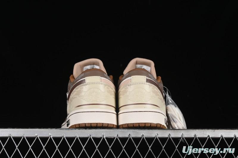 Nike Air Jordan 1 Low AJ1 Black Myth Wukong - Dark Monkey King Low Top Casual Sneakers - HF5753-221