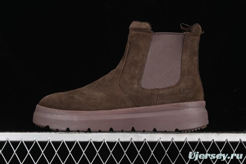 UGG Burleigh Chelsea Winter Boots for Men with Lightweight Anti-Slip Sole and Genuine Wool Leather - 1152050