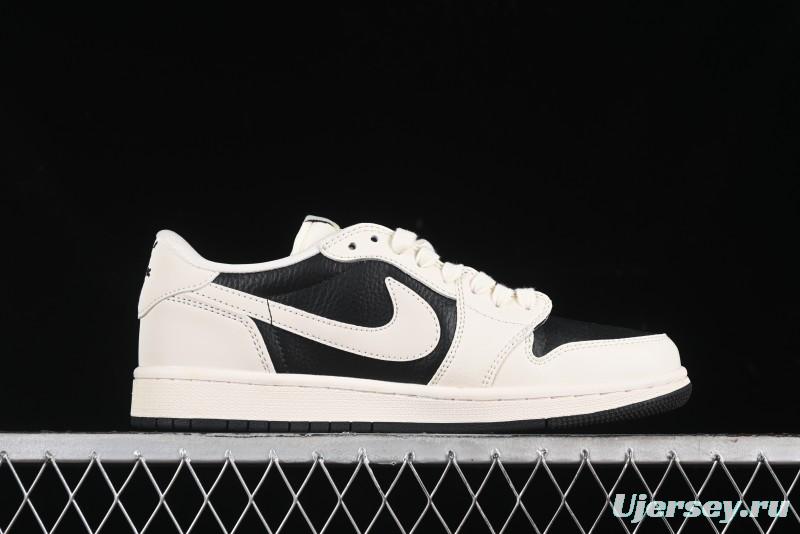 Nike Travis Scott x Fragment Design x Air Jordan 1 Low OG SP AJ1 Burberry Collaboration - BB6588-316