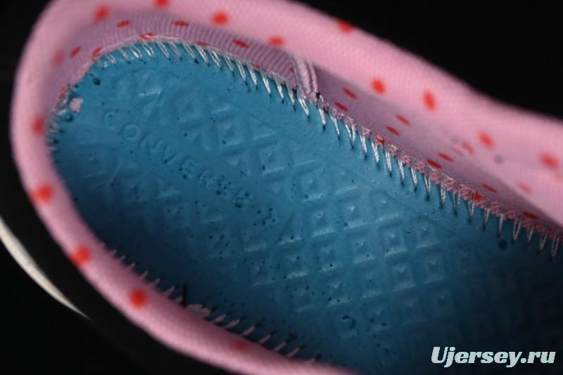 Converse One Star Hello Kitty Collaboration Low-Top Casual Sneakers with Embroidered Bow - 362940C