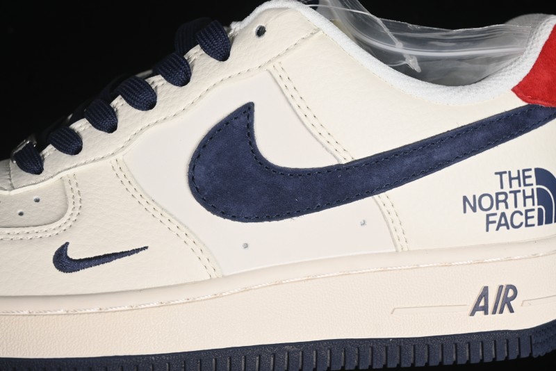 Nike Air Force 1 '07 Low The North Face Collaboration - White Blue Red Casual Sneakers - XZ6188-016
