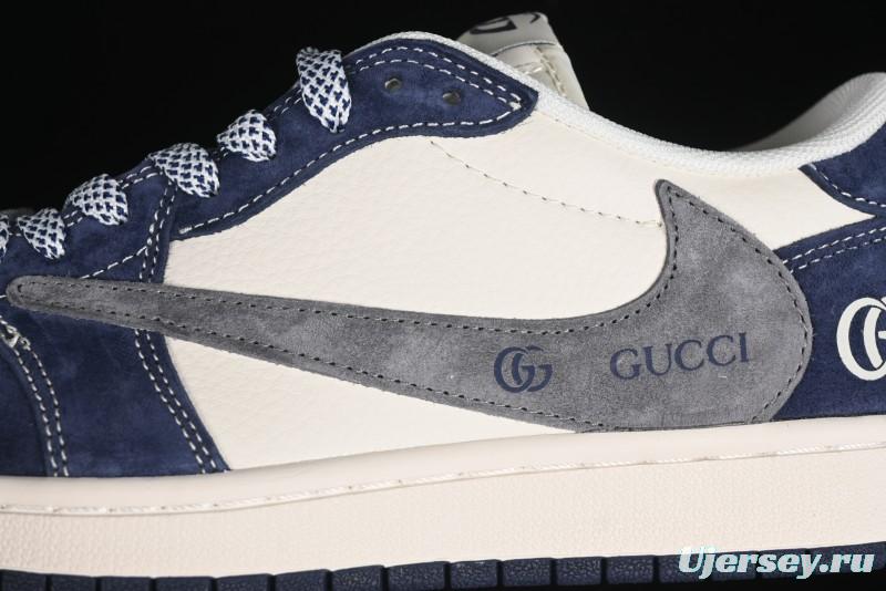 Nike Travis Scott x Fragment Design x Air Jordan 1 Low OG SP AJ1 Gucci Collaboration - XY2688-109