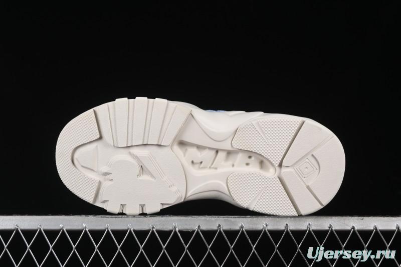 New York Yankees MLB Bigball Chunky Window Velvet Monogram Thick Sole Casual Running Shoes - 3ASHWVM4650NYS