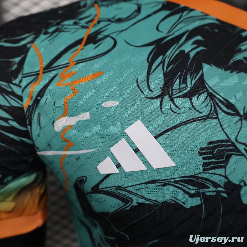 Player Version 2025 Japan Teal with Anime Warrior Jersey