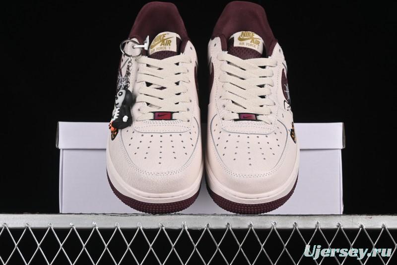 Nike Air Force 1'07 Low "Pumpkin Head" Halloween Themed Casual Sneakers - XL2321-888