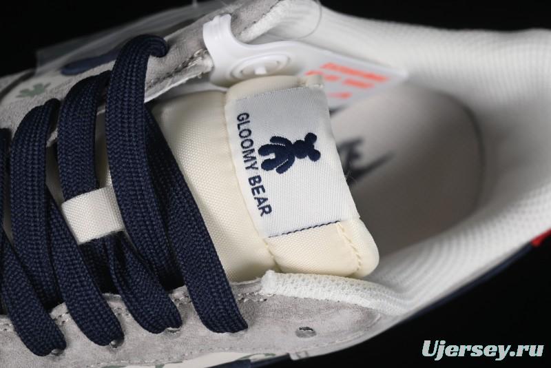 Nike Air Force 1 '07 Low Violent Bear Collaboration - Grey Blue Print Low-Top Casual Sneakers - SJ9188-001