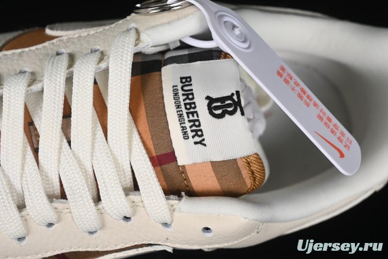 Nike Air Force 1 '07 Low Burberry Check Print Casual Sneakers - DF0180-006