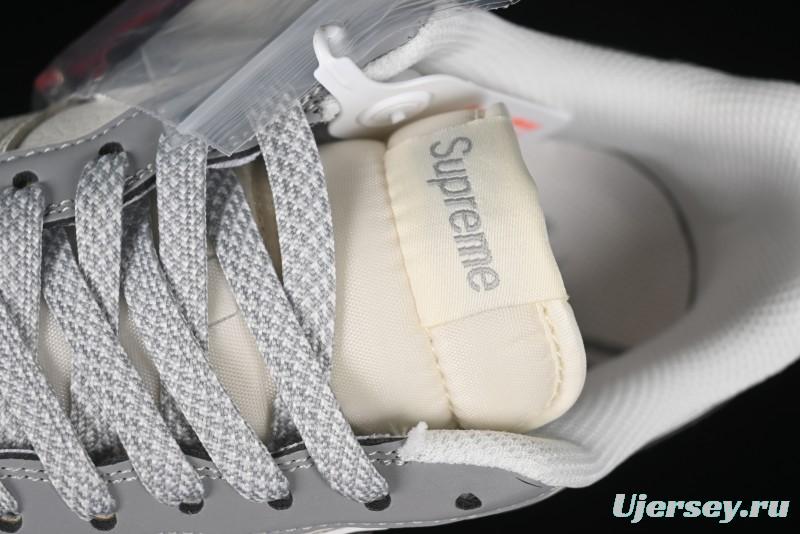 Nike Air Force 1 '07 Low Stone Island Supreme Collaboration Off-White Star Grey Low-Top Casual Sneakers - BB1616-303