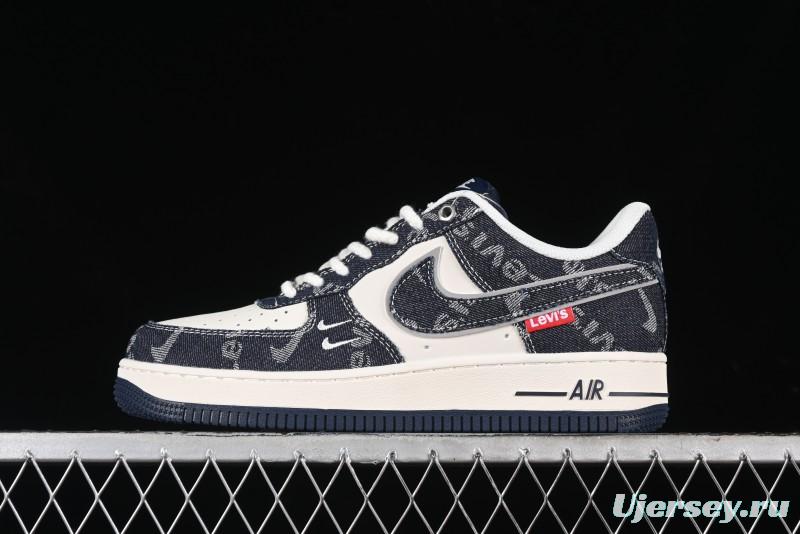 Nike Air Force 1 '07 Low Levi's Collaboration - Dark Denim Low-Top Casual Sneakers SJ6698-002