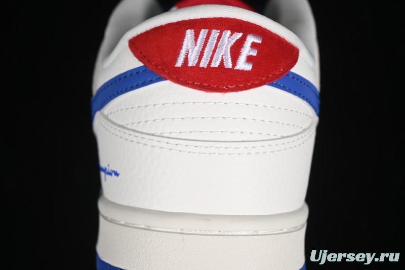 Nike SB Dunk Low Champion Collaboration - Blue Swoosh Anniversary Custom Low-Top Casual Skate Shoes - KK1333-001