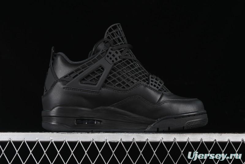 Nike Air Jordan 4 Retro Basketball Shoes with Mesh Design - FV7251-001