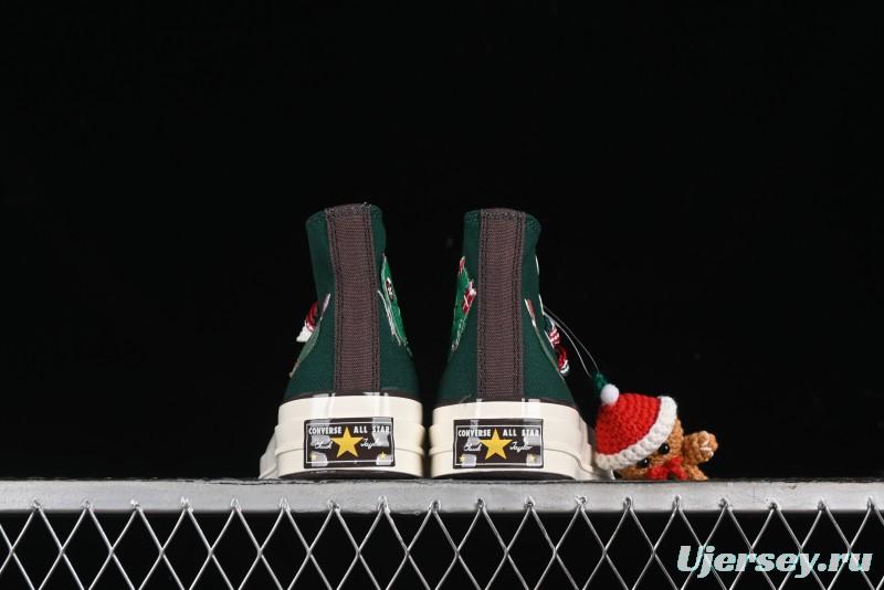 Converse 1970s Christmas Theme High Top Casual Sneakers for Winter - A12455C