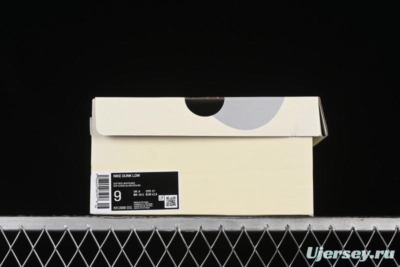 Nike SB Dunk Low Supreme Collaboration Anniversary Customized Low-Top Casual Sneakers - KK1688-031