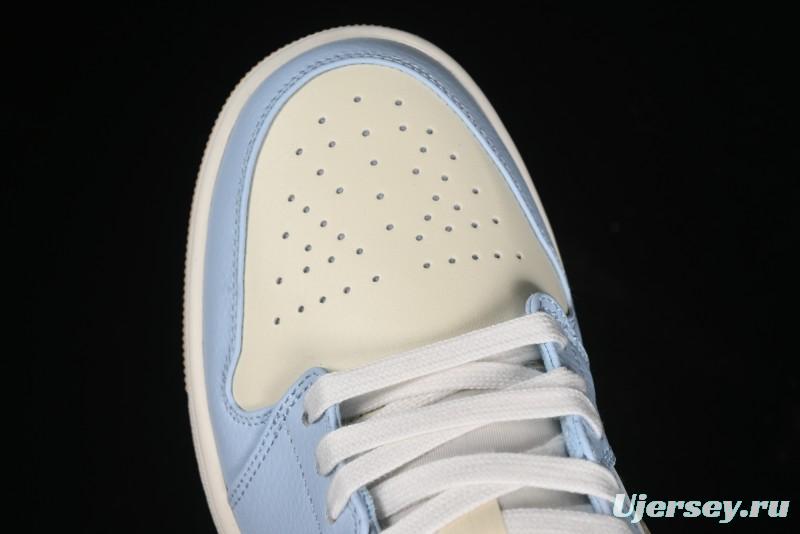Nike Air Jordan 1 Low OG AJ1 Retro Basketball Shoes in White and Brown - HQ4186-111