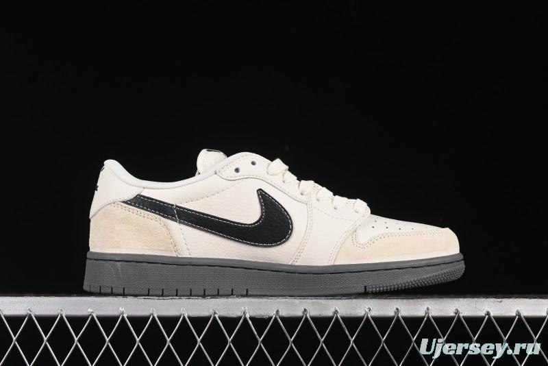 Nike Travis Scott x Fragment Design x Air Jordan 1 Low OG SP AJ1 Low Top Casual Sneakers - CF3688-030