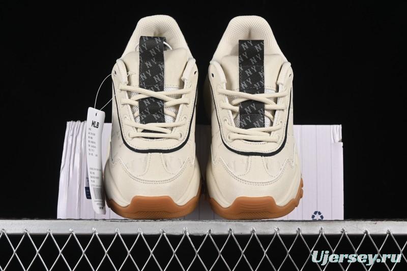 New York Yankees MLB Bigball Chunky Embo Monogram Thick Sole Sandals - 3ASHBEM4N50IVS