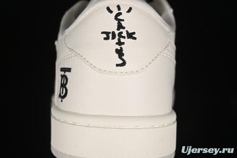 Nike Travis Scott x Fragment Design x Air Jordan 1 Low OG SP AJ1 Burberry Collaboration - BB6588-313