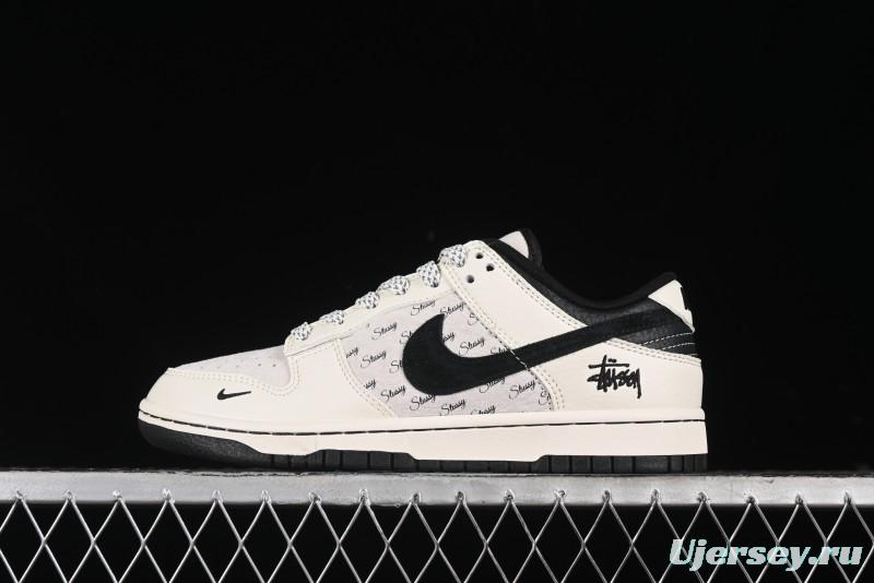 Nike SB Dunk Low Stussy Collaboration - Anniversary High-End Custom Low-Top Casual Sneakers - XY1688-016