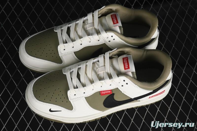 Nike SB Dunk Low Supreme Collaboration - Liberation Green Anniversary High-End Custom Low-Top Casual Sneakers - CH8311-231