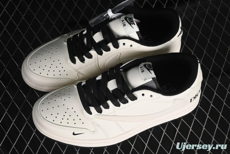 Nike Travis Scott x Fragment Design x Air Jordan 1 Low OG SP AJ1 Retro Casual Sneakers - LJ5188-025