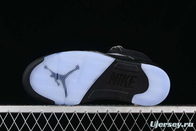 Nike Air Jordan 5 Retro Black Metallic Reimagined Basketball Shoes - HF3975-001