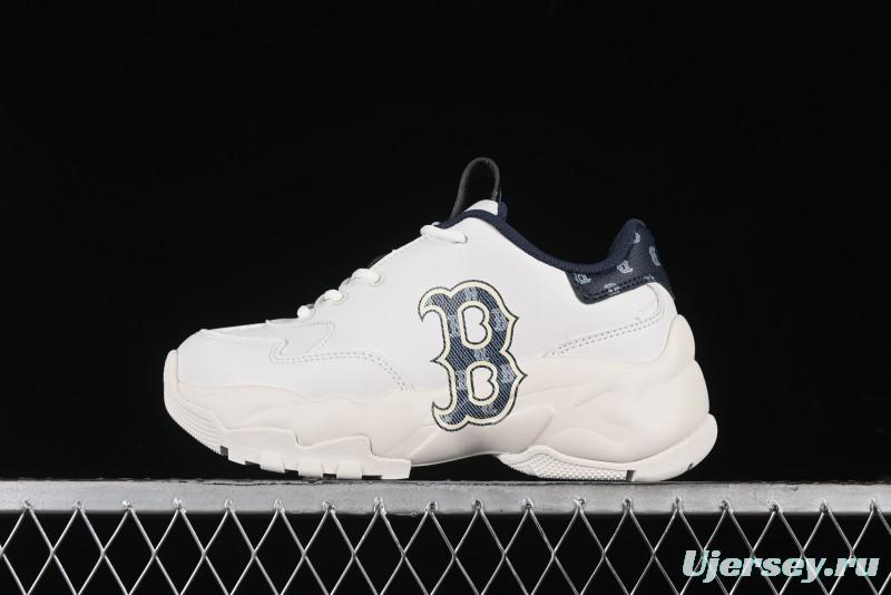 New York Yankees MLB Bigball Chunky Denim Monogram Platform Sneakers - 3ASHBDM4N43NYS