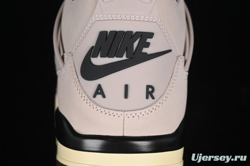 Nike A Ma Maniere x Air Jordan 4 Retro "Fossil Stone" Sneakers - FZ4810-200