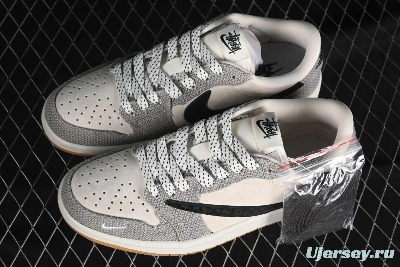 Nike Travis Scott x Fragment Design x Air Jordan 1 Low OG SP AJ1 Sneakers - JH6089-006