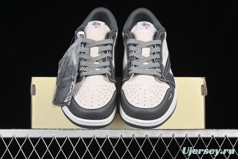 Nike Travis Scott x Fragment Design x Air Jordan 1 Low OG SP AJ1 Retro Sneakers - XZ3398-003