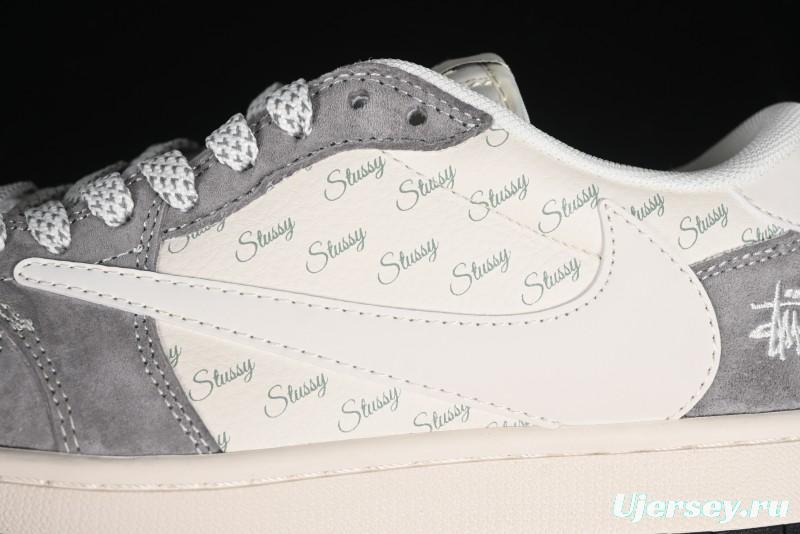 Nike Travis Scott x Fragment Design x Air Jordan 1 Low OG SP AJ1 Retro Sneakers - XY2688-124