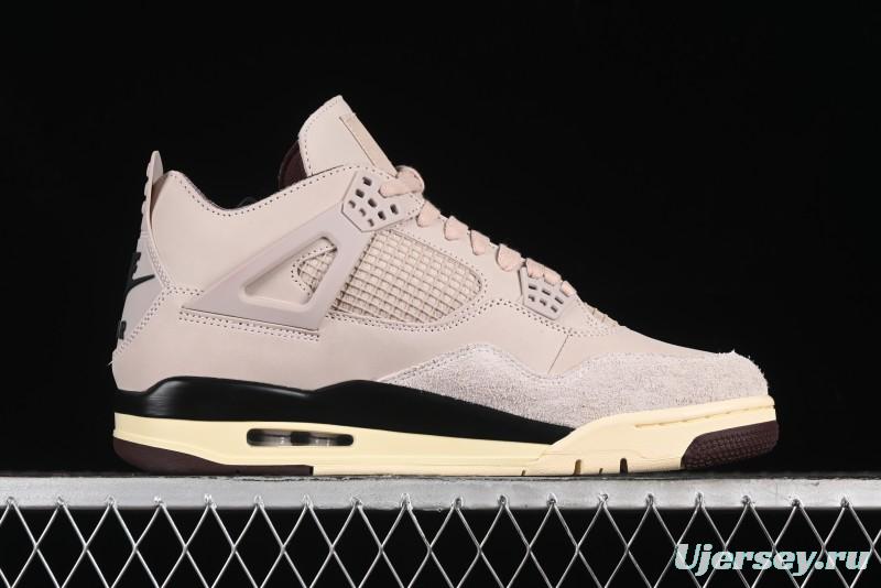 Nike A Ma Maniere x Air Jordan 4 Retro "Fossil Stone" Sneakers - FZ4810-200
