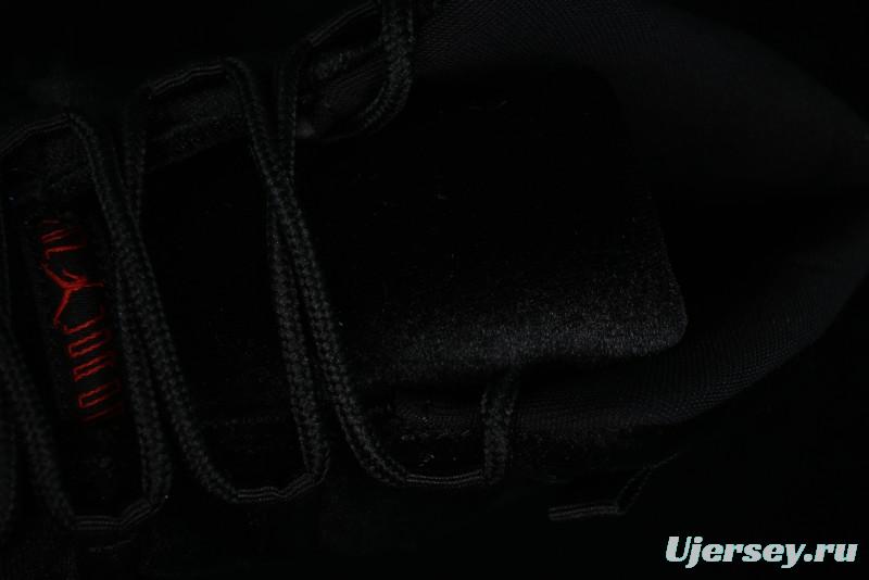 Nike Air Jordan 11 Retro "Bred Velvet" Basketball Shoes with Velvet Overlay - DB5457-061