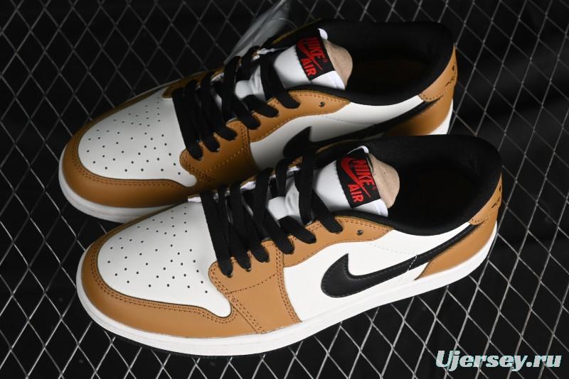 Nike Air Jordan 1 Low OG AJ1 Black Brown Low-Top Lifestyle Basketball Shoes - CZ0790-107