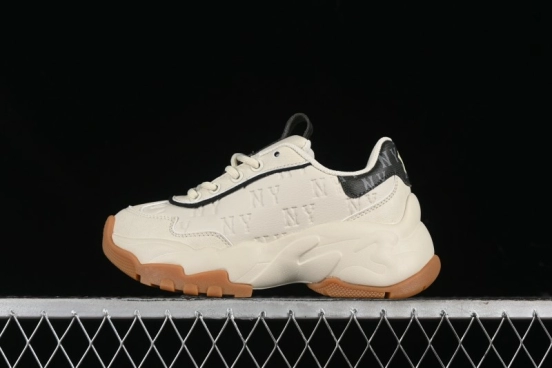 New York Yankees MLB Bigball Chunky Embo Monogram Thick Sole Sandals - 3ASHBEM4N50IVS