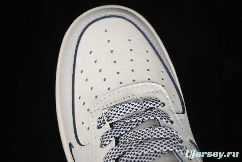 Nike Air Force 1 '07 Low Supreme The North Face Collaboration - Off White Light Blue Casual Sneakers - XZ1996-130