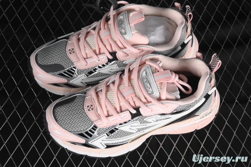 Off-White Be Right Low-Top Lifestyle Sneakers in White Pink - X.E5