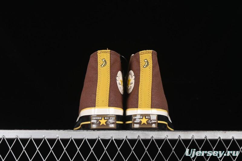 Converse Zoo Happy Pets Series High-Top Fleece-Lined Casual Sneakers with Animal-Themed Design - A12767C