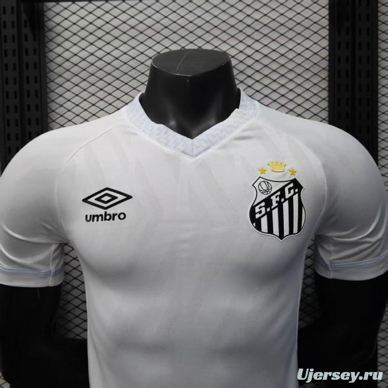 Player Version 25/26 Santos Home Jersey Without Sponsors