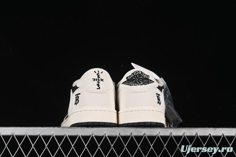 Nike Travis Scott x Fragment Design x Air Jordan 1 Low OG SP AJ1 Burberry Collaboration - BB6588-316